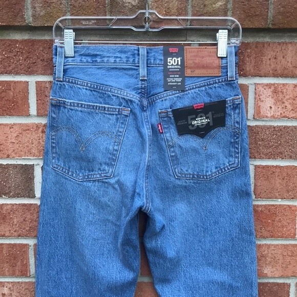 Levi’s 501 High Rise Straight Leg Jeans 24x30 NWT - Picture 5 of 16